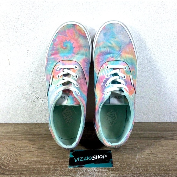 Vans Era Tie Dye Pastel Low Top Lace Up Multicolor Skate Sneakers Women 9 721356 - Picture 2 of 3